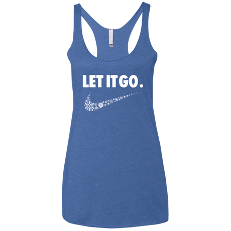 T-Shirts Vintage Royal / X-Small Let It Go Women's Triblend Racerback Tank