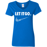 T-Shirts Royal / S Let It Go Women's V-Neck T-Shirt