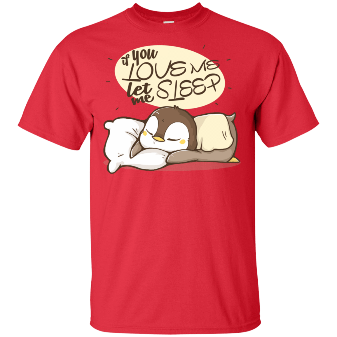 T-Shirts Red / S Let Me Sleep T-Shirt