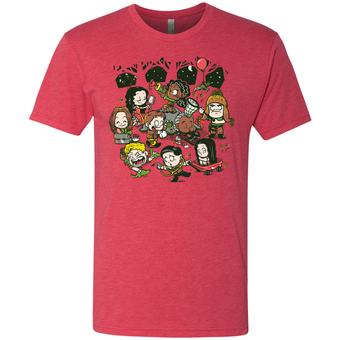 T-Shirts Vintage Red / Small Let's Catch Fireflies Men's Triblend T-Shirt