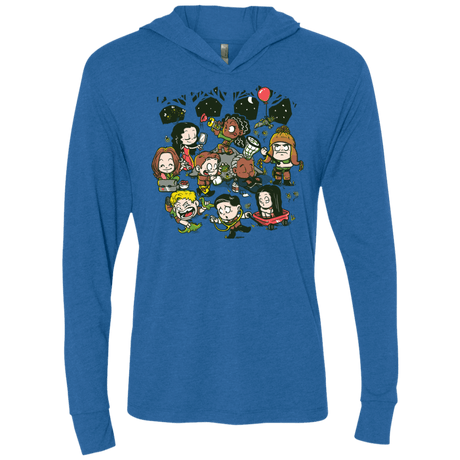 T-Shirts Vintage Royal / X-Small Let's Catch Fireflies Triblend Long Sleeve Hoodie Tee