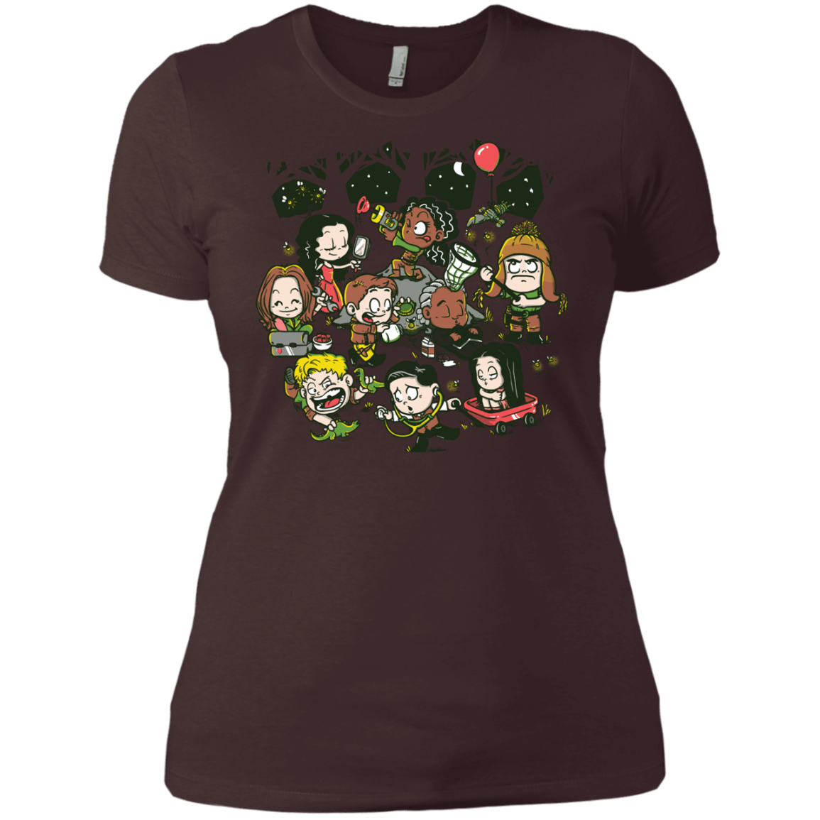 T-Shirts Dark Chocolate / X-Small Let's Catch Fireflies Women's Premium T-Shirt