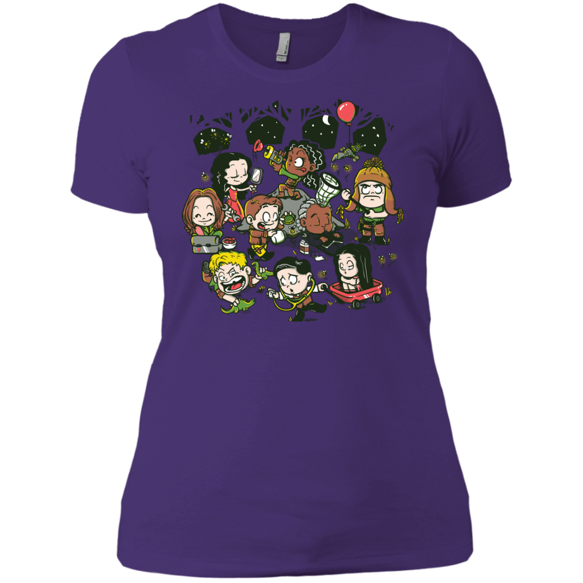 T-Shirts Purple / X-Small Let's Catch Fireflies Women's Premium T-Shirt