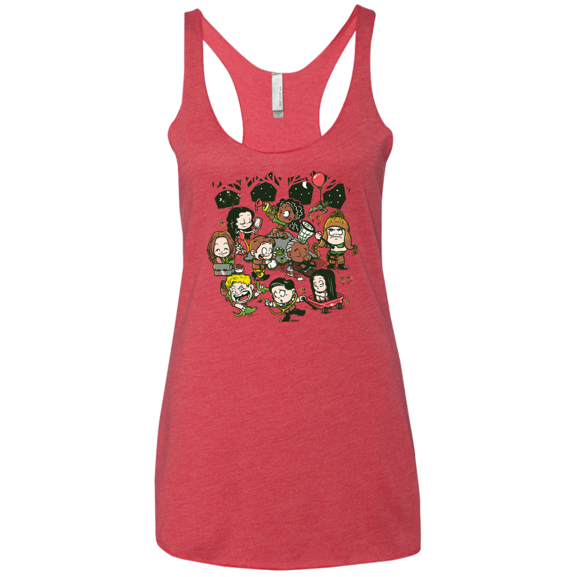 T-Shirts Vintage Red / X-Small Let's Catch Fireflies Women's Triblend Racerback Tank