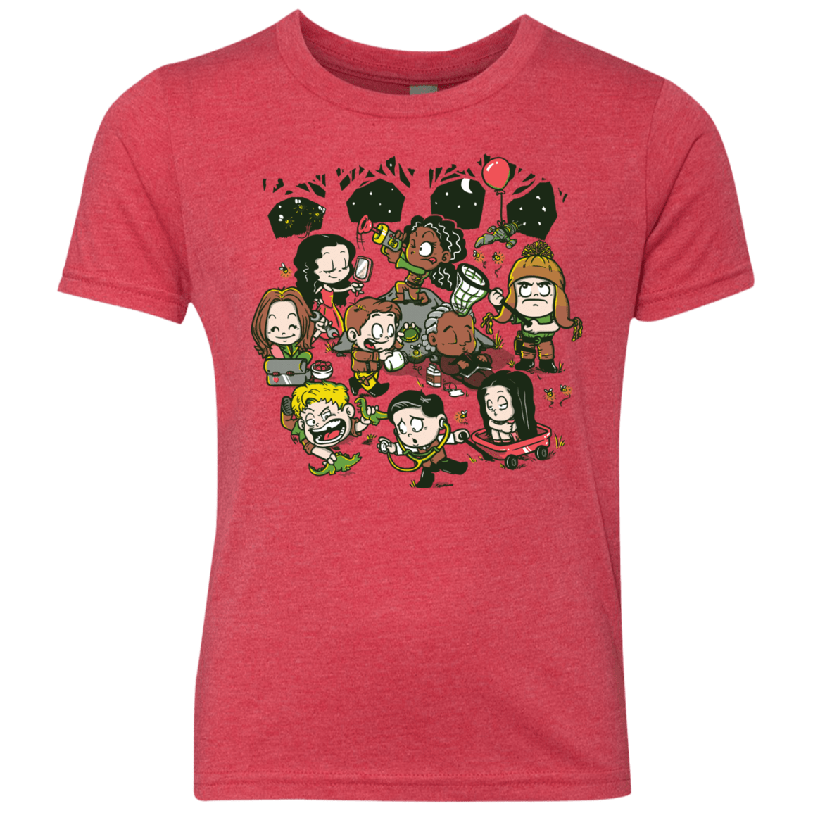 T-Shirts Vintage Red / YXS Let's Catch Fireflies Youth Triblend T-Shirt