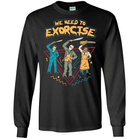 T-Shirts Black / S Let's Exorcise Men's Long Sleeve T-Shirt