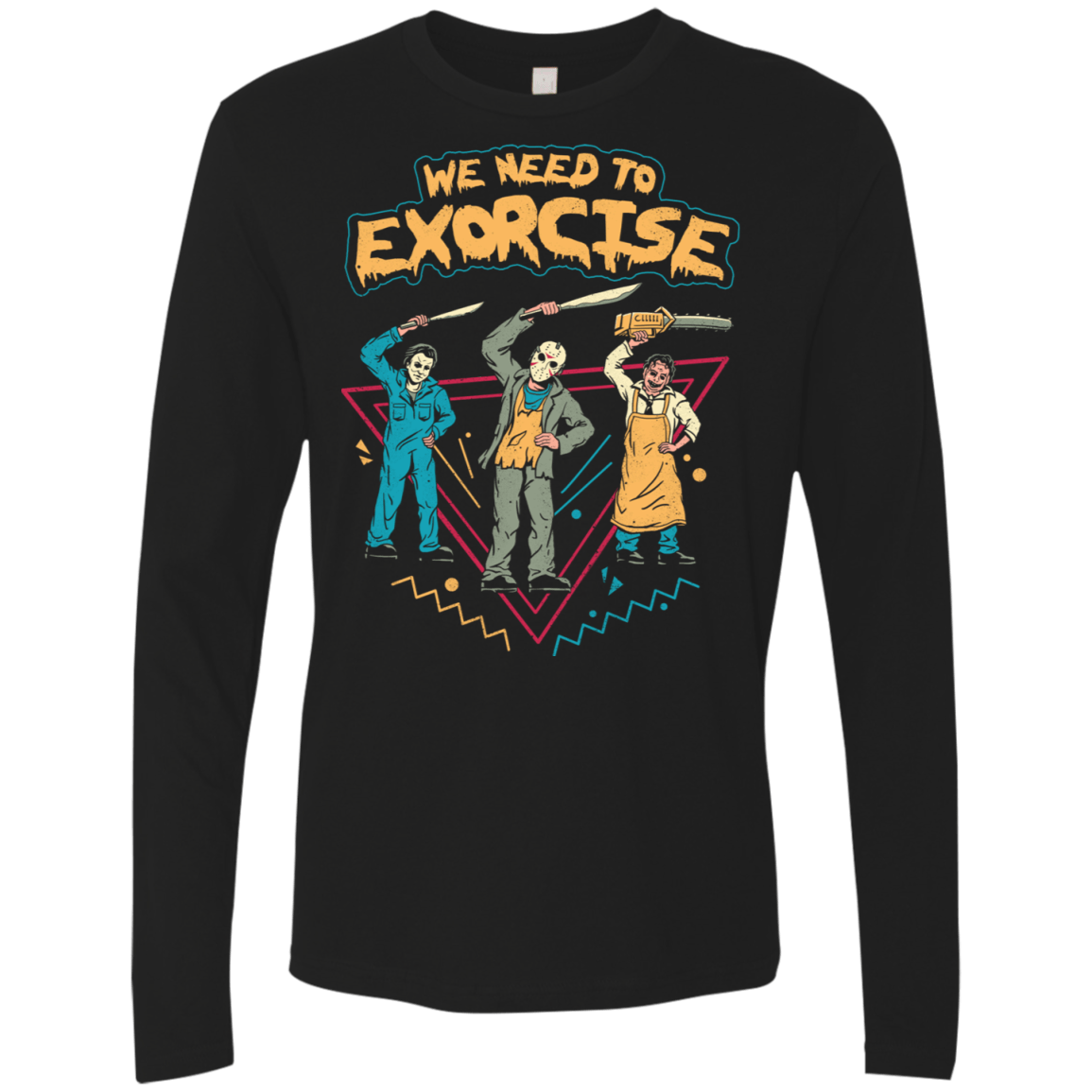 T-Shirts Black / S Let's Exorcise Men's Premium Long Sleeve