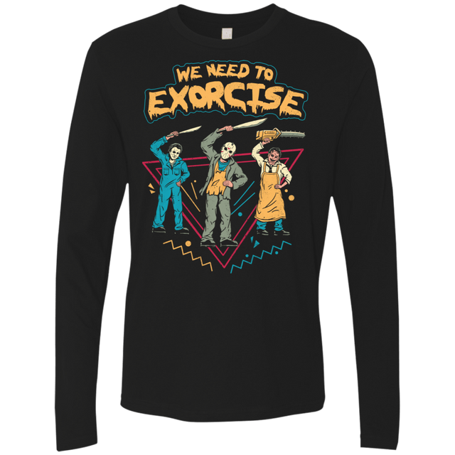 T-Shirts Black / S Let's Exorcise Men's Premium Long Sleeve