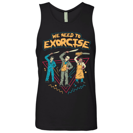 T-Shirts Black / S Let's Exorcise Men's Premium Tank Top