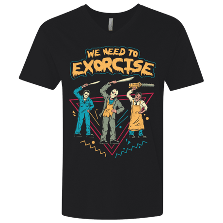 T-Shirts Black / X-Small Let's Exorcise Men's Premium V-Neck