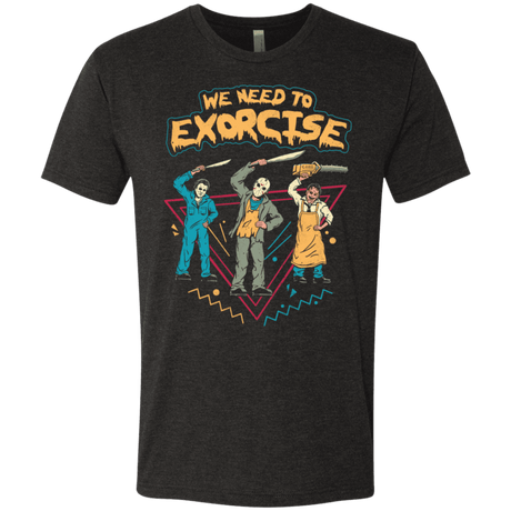 T-Shirts Vintage Black / S Let's Exorcise Men's Triblend T-Shirt