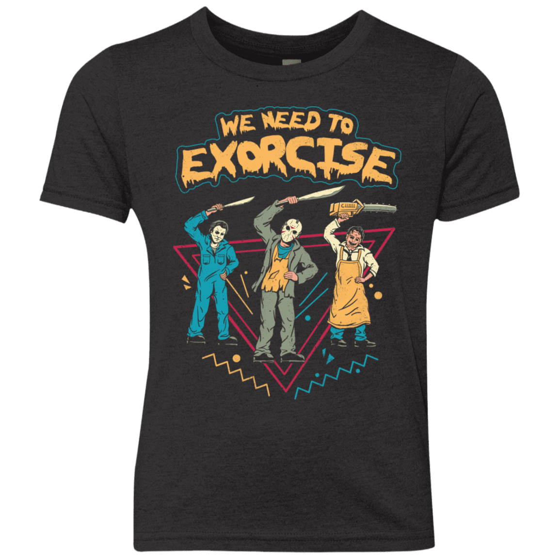 T-Shirts Vintage Black / YXS Let's Exorcise Youth Triblend T-Shirt