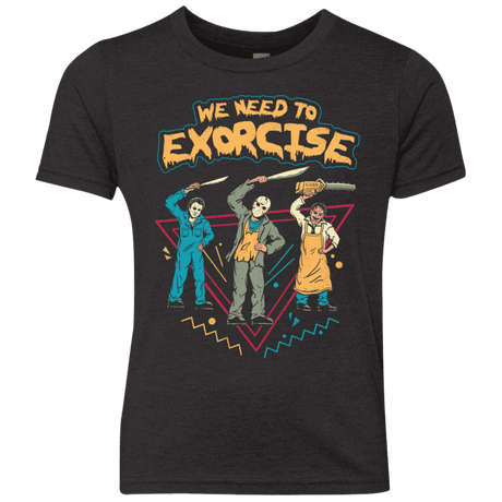 T-Shirts Vintage Black / YXS Let's Exorcise Youth Triblend T-Shirt