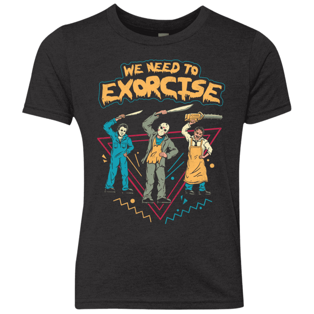 T-Shirts Vintage Black / YXS Let's Exorcise Youth Triblend T-Shirt