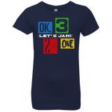 T-Shirts Midnight Navy / YXS Let's Jam Girls Premium T-Shirt