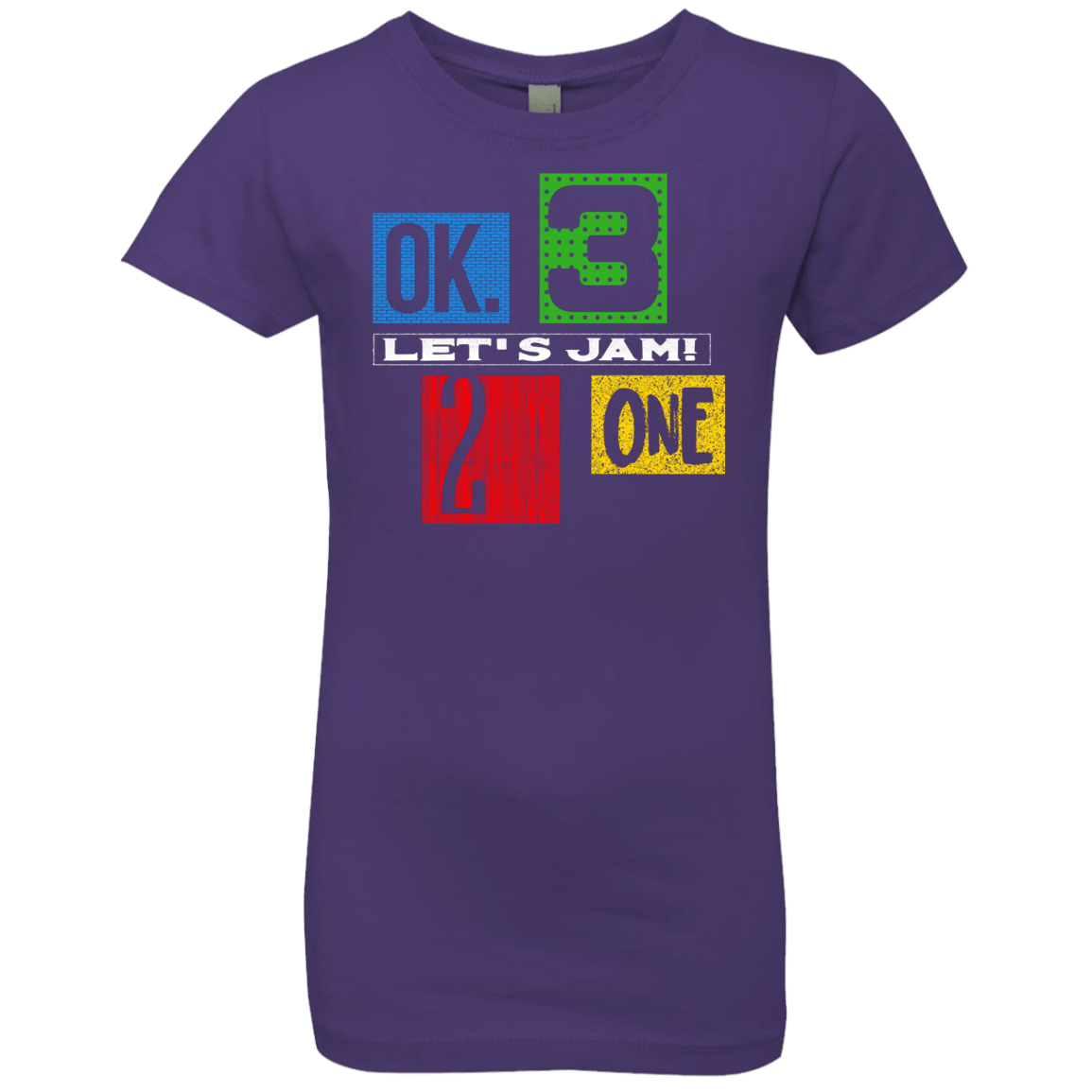 T-Shirts Purple Rush / YXS Let's Jam Girls Premium T-Shirt