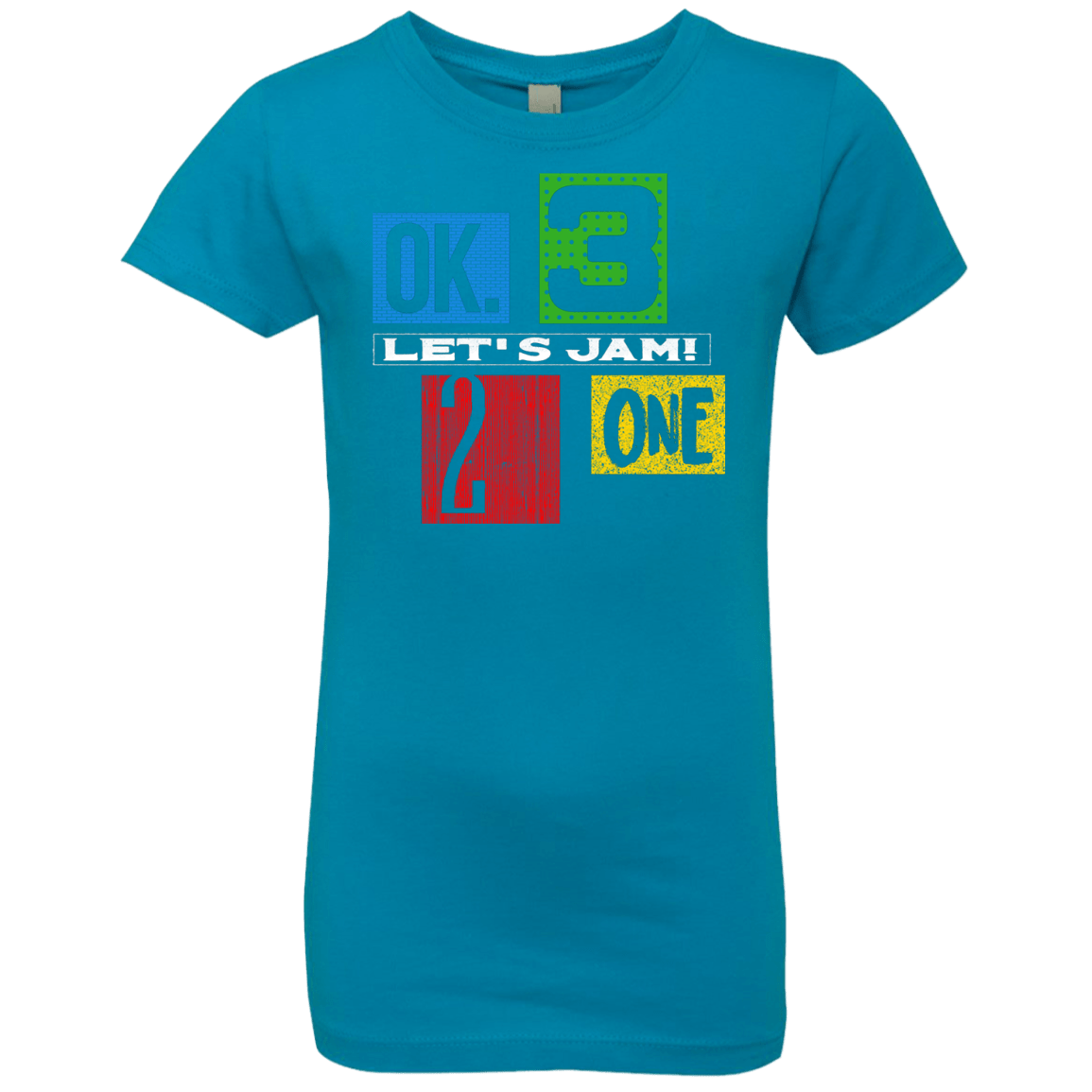 T-Shirts Turquoise / YXS Let's Jam Girls Premium T-Shirt