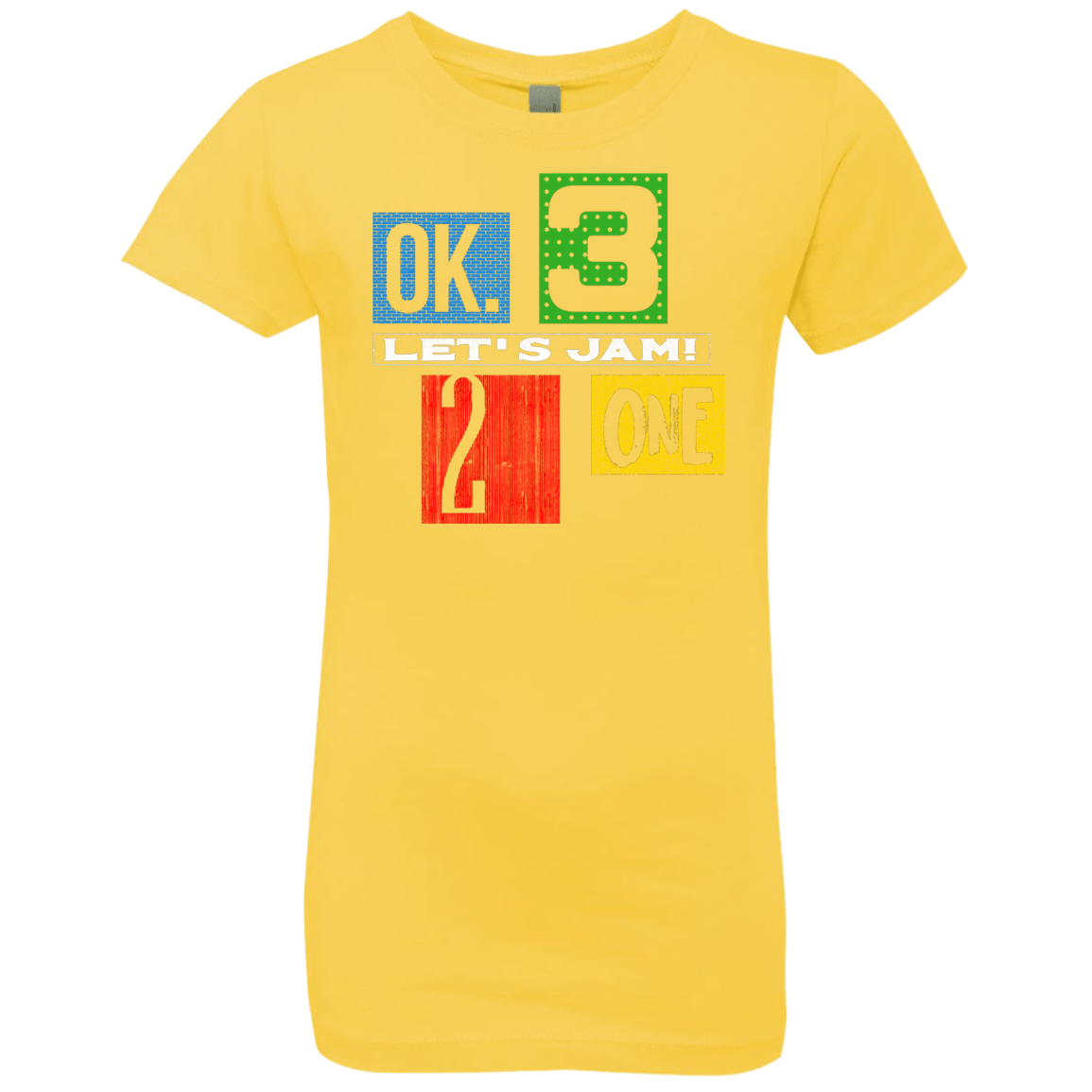 T-Shirts Vibrant Yellow / YXS Let's Jam Girls Premium T-Shirt