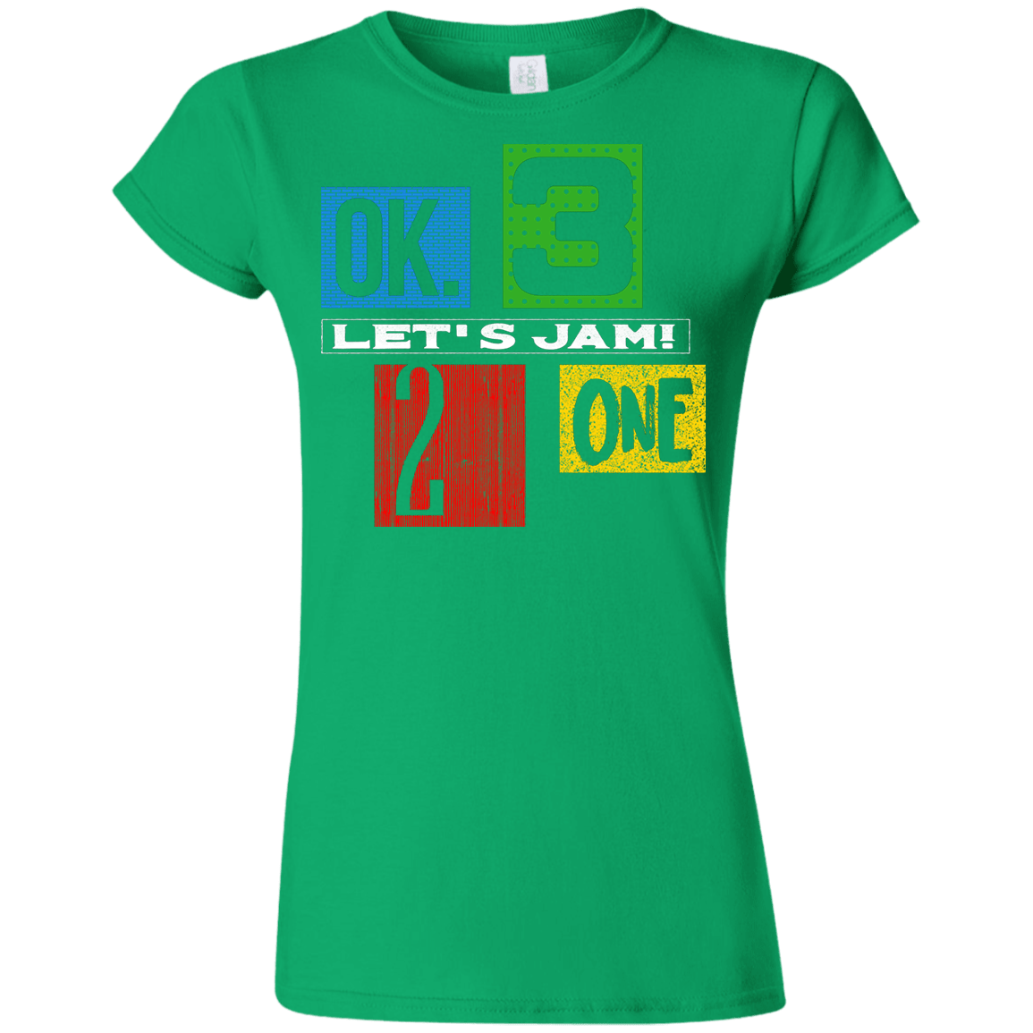 T-Shirts Irish Green / S Let's Jam Junior Slimmer-Fit T-Shirt