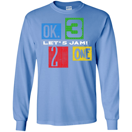 T-Shirts Carolina Blue / S Let's Jam Men's Long Sleeve T-Shirt