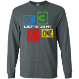 T-Shirts Dark Heather / S Let's Jam Men's Long Sleeve T-Shirt