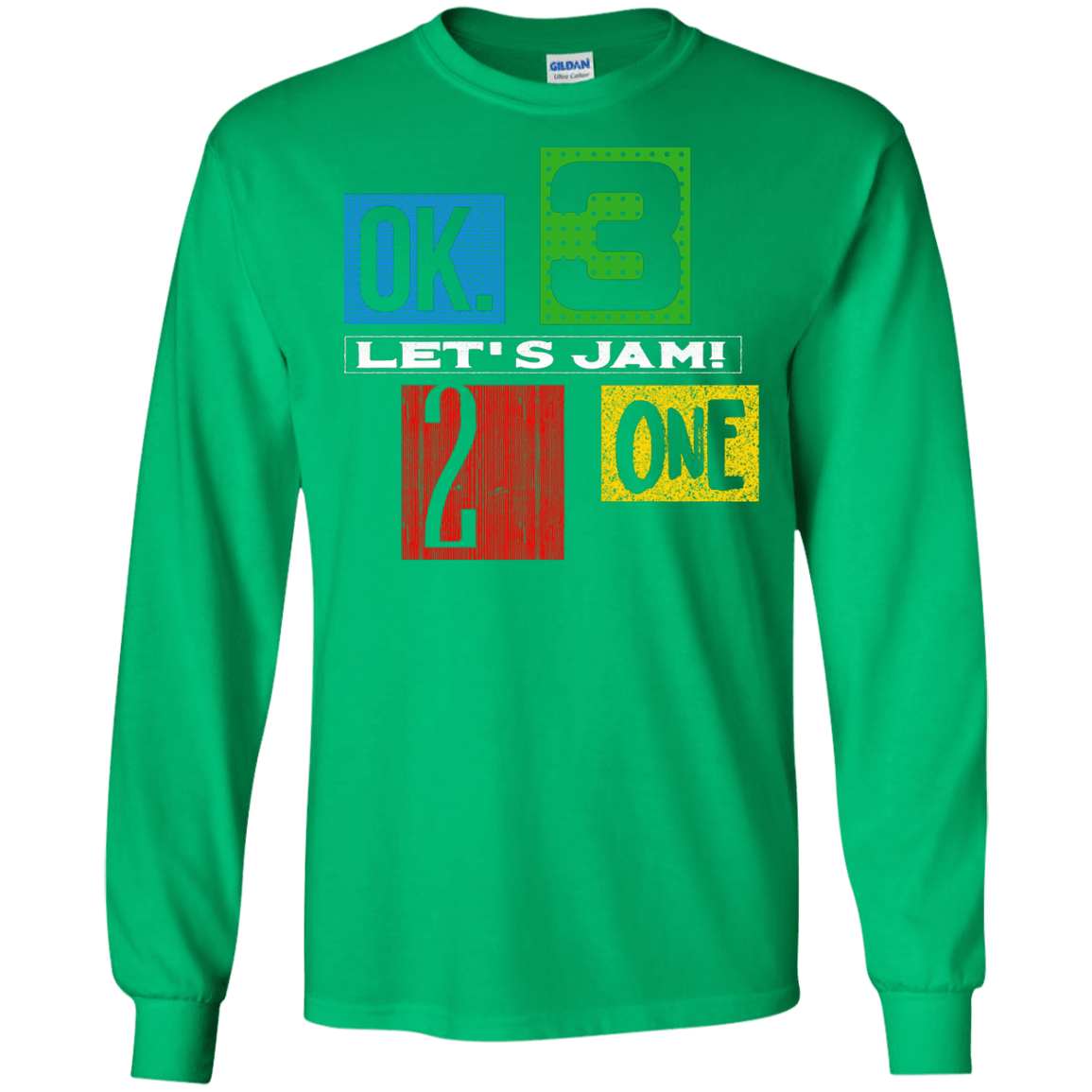 T-Shirts Irish Green / S Let's Jam Men's Long Sleeve T-Shirt