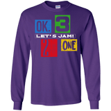 T-Shirts Purple / S Let's Jam Men's Long Sleeve T-Shirt