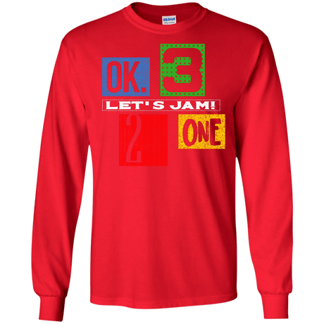 T-Shirts Red / S Let's Jam Men's Long Sleeve T-Shirt