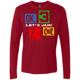 T-Shirts Cardinal / S Let's Jam Men's Premium Long Sleeve