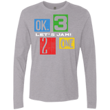 T-Shirts Heather Grey / S Let's Jam Men's Premium Long Sleeve