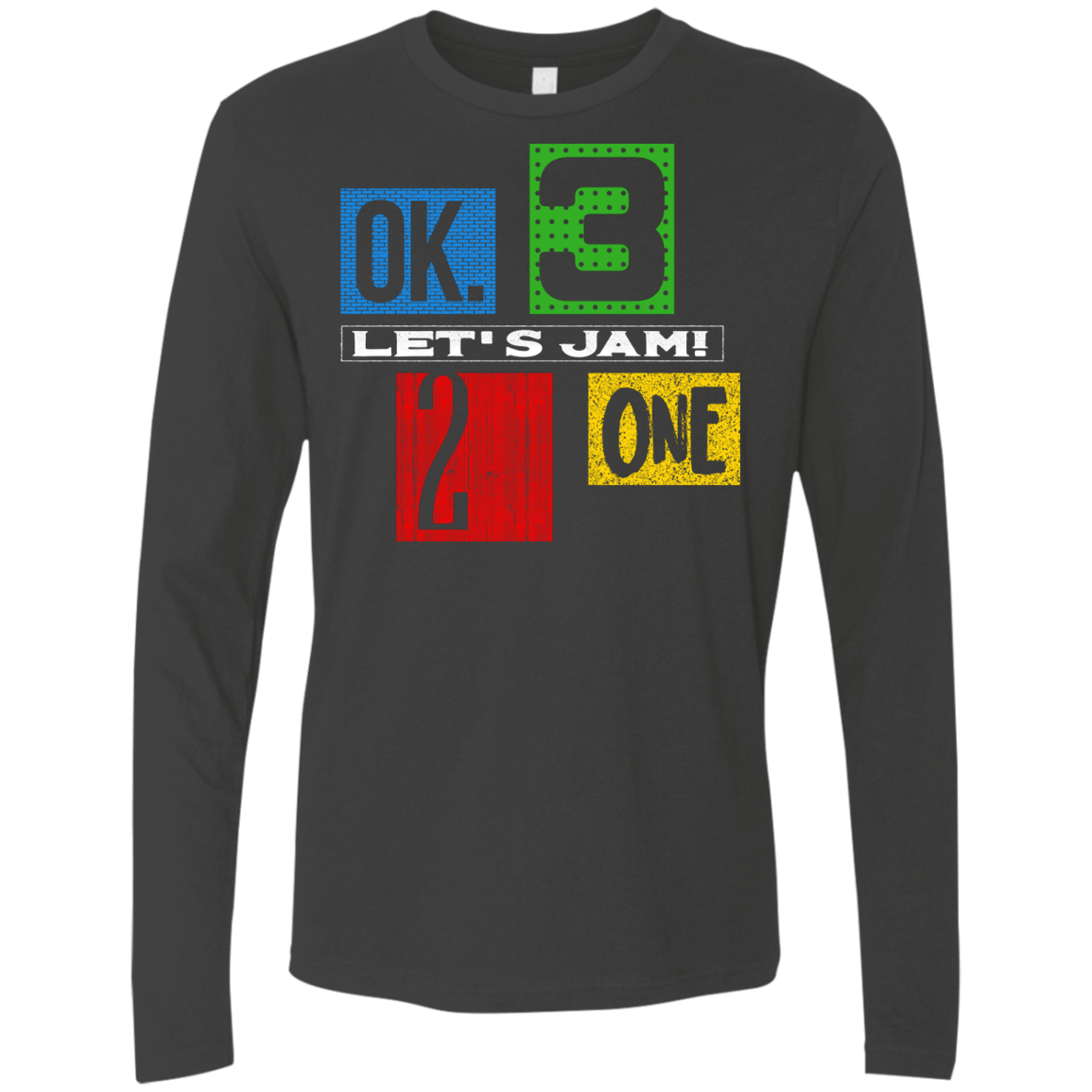 T-Shirts Heavy Metal / S Let's Jam Men's Premium Long Sleeve