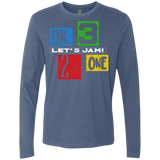 T-Shirts Indigo / S Let's Jam Men's Premium Long Sleeve