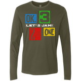 T-Shirts Military Green / S Let's Jam Men's Premium Long Sleeve