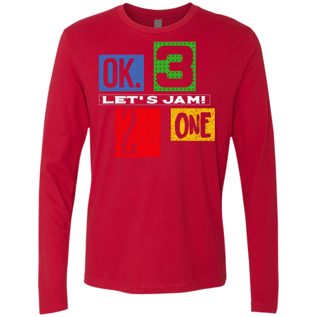 T-Shirts Red / S Let's Jam Men's Premium Long Sleeve