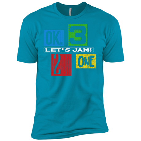 T-Shirts Turquoise / X-Small Let's Jam Men's Premium T-Shirt