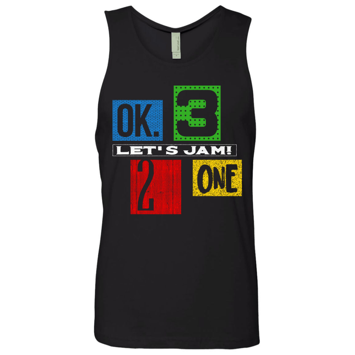 T-Shirts Black / S Let's Jam Men's Premium Tank Top