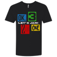 T-Shirts Black / X-Small Let's Jam Men's Premium V-Neck