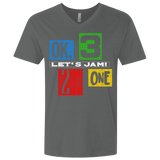 T-Shirts Heavy Metal / X-Small Let's Jam Men's Premium V-Neck