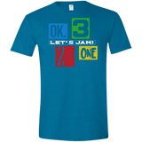 T-Shirts Antique Sapphire / S Let's Jam Men's Semi-Fitted Softstyle