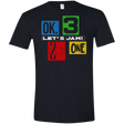 T-Shirts Black / X-Small Let's Jam Men's Semi-Fitted Softstyle