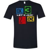 T-Shirts Black / X-Small Let's Jam Men's Semi-Fitted Softstyle