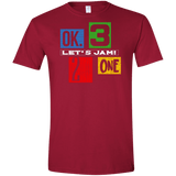 T-Shirts Cardinal Red / S Let's Jam Men's Semi-Fitted Softstyle