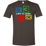 T-Shirts Dark Chocolate / S Let's Jam Men's Semi-Fitted Softstyle