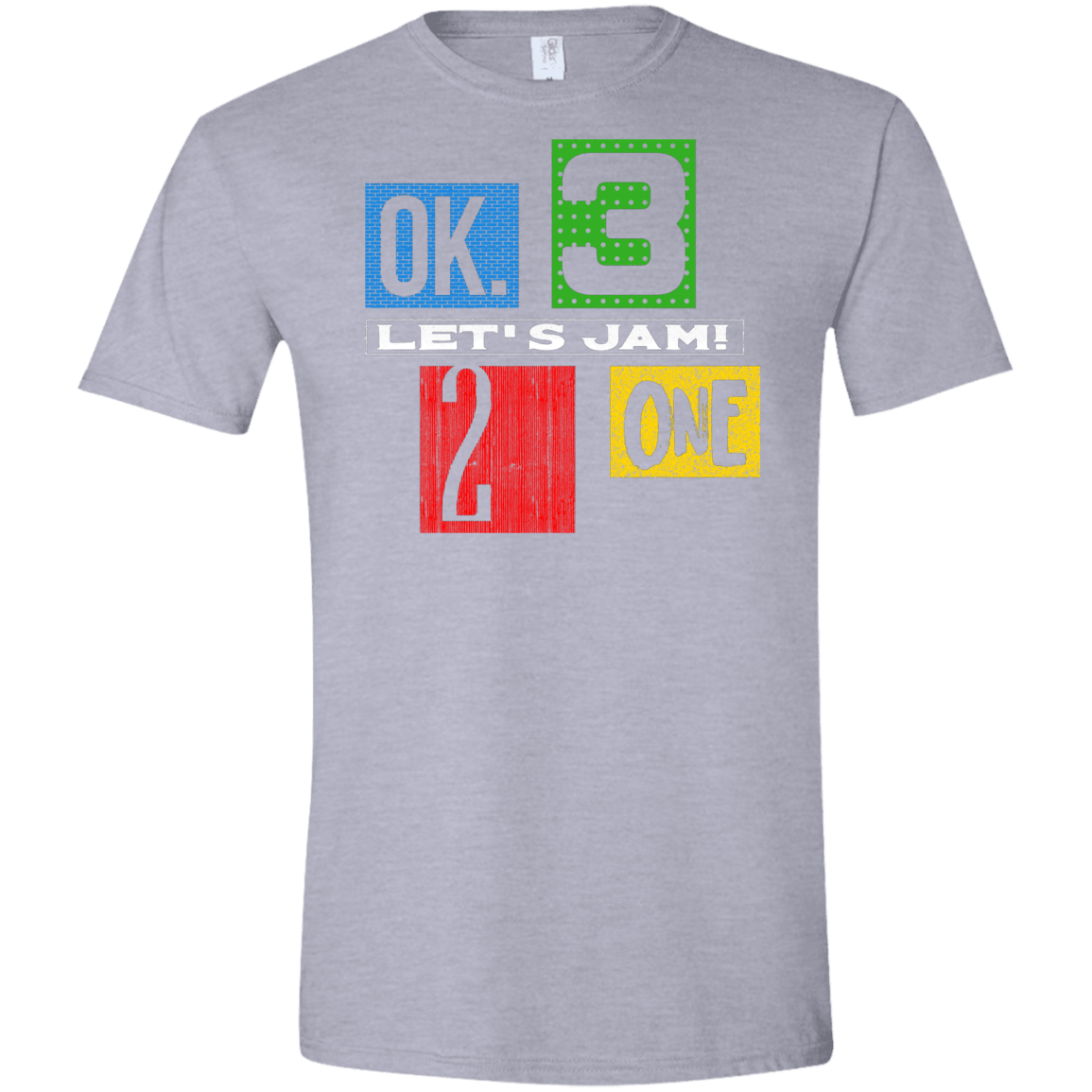 T-Shirts Sport Grey / X-Small Let's Jam Men's Semi-Fitted Softstyle