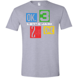 T-Shirts Sport Grey / X-Small Let's Jam Men's Semi-Fitted Softstyle