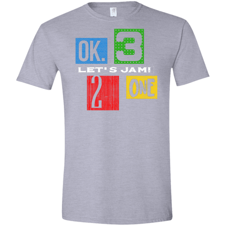 T-Shirts Sport Grey / X-Small Let's Jam Men's Semi-Fitted Softstyle