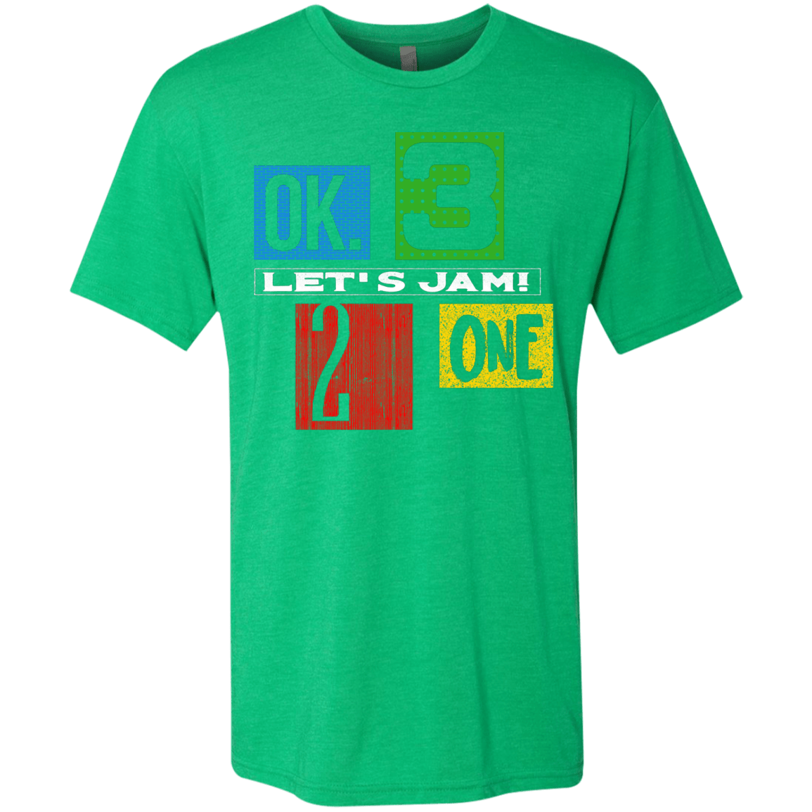 T-Shirts Envy / S Let's Jam Men's Triblend T-Shirt