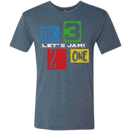 T-Shirts Indigo / S Let's Jam Men's Triblend T-Shirt