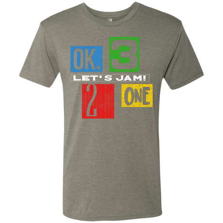 T-Shirts Venetian Grey / S Let's Jam Men's Triblend T-Shirt
