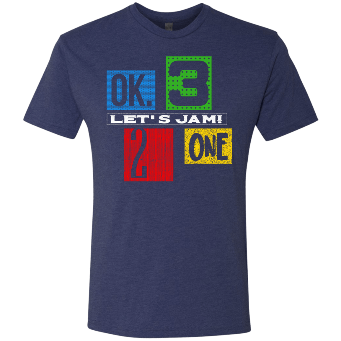 T-Shirts Vintage Navy / S Let's Jam Men's Triblend T-Shirt